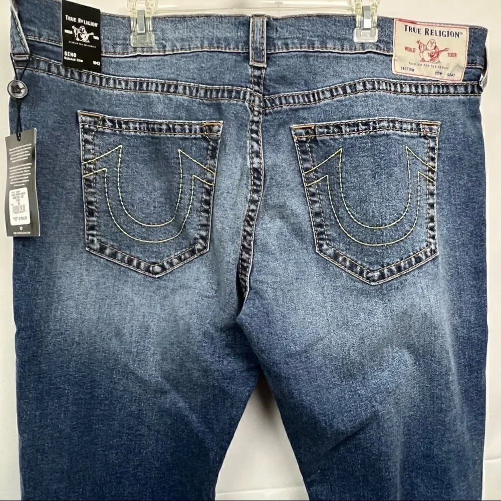 True Religion Geno Relaxed Slim Big T No Flap Jeans NWT